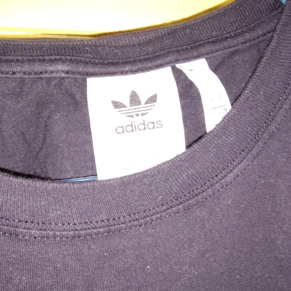 adidas Black Tee with Multicolor Logo - Picture 5 of 7